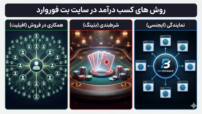 روش های کسب درآمد در سایت شرط بندی بت فوروارد